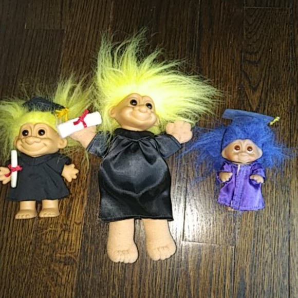 Russ & Damm Other - Set of 3 Vintage Russ & Damm Graduate Graduation Trolls